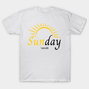 Sunday Design T-Shirt